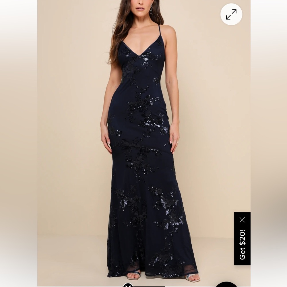 Lulus indigo dress